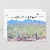 Arizona Wüste Moving Ankündigung Postkarte (Vorne/Hinten)