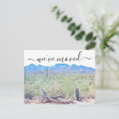 Arizona Wüste Moving Ankündigung Postkarte (Stehend Vorderseite)