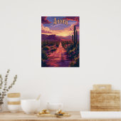 Arizona-Wüste nachts Poster (Küche)