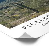 Arizona Wüste Picacho Bergsee-Zauber Poster (Ecke)