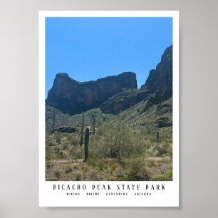 Arizona Wüste Picacho Peak Staat Park Keepake Poster