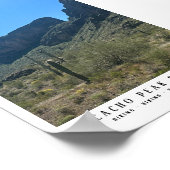 Arizona Wüste Picacho Peak Staat Park Keepake Poster (Ecke)