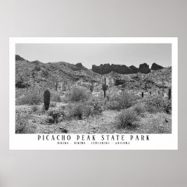 Arizona Wüste Picacho Staat Park Poster