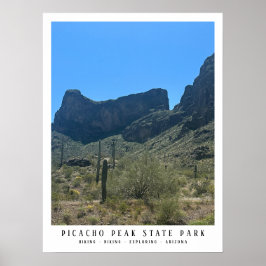 Arizona Wüste Picacho Staat Park Poster