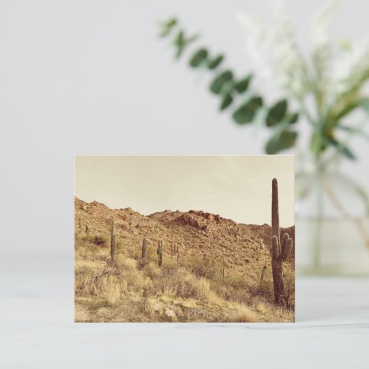 Arizona Wüste Postkarte (Stehend Vorderseite)