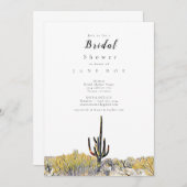 Arizona Wüste Saguaro Bridal Einladung (Vorne/Hinten)