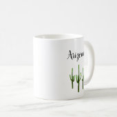 Arizona Wüste Saguaro Kaktus Typografie Kaffeetasse (VorderseiteRechts)