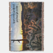 Arizona Wüste Sonnenuntergang Kaktus Inspiration S Decke (Vorderseite Vertikal)