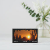 Arizona Wüste Südwest Sunset Business Card Visitenkarte (Stehend Vorderseite)