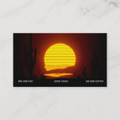 Arizona Wüste Südwest Sunset Business Card Visitenkarte (Vorderseite)
