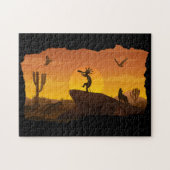 Arizona Wüste Sunset Kokopelli Puzzle (Horizontal)