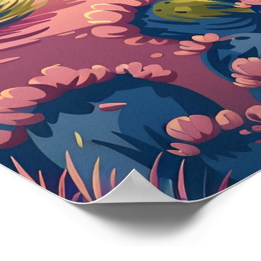 Arizona Wüste Sunset Poster (Ecke)