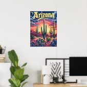 Arizona Wüste Sunset Poster (Heimbüro)