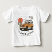 Arizona Wüste Sunset Road Trip Cactus Phoenix Baby T-shirt (Vorderseite)