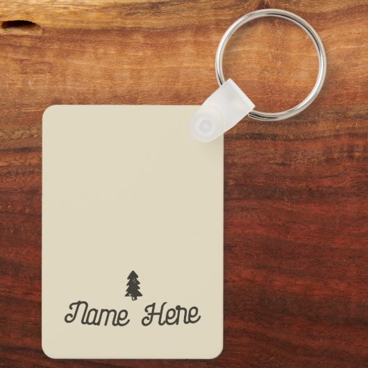 Arizona Wüste Sunset Road Trip Cactus Phoenix Schlüsselanhänger (Rückseite)