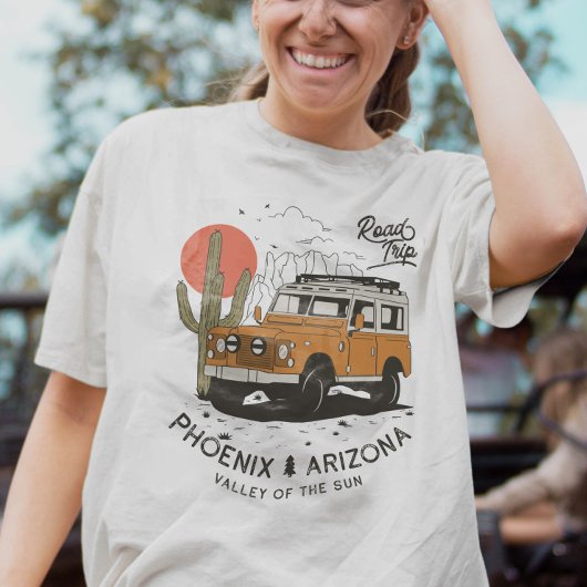Arizona Wüste Sunset Road Trip Cactus Phoenix T-Shirt