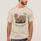Arizona Wüste Sunset Road Trip Cactus Phoenix T-Shirt (Vorderseite)