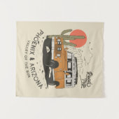 Arizona Wüste Sunset Road Trip Cactus Phoenix Wandteppich (Vorderseite (Horizontal))