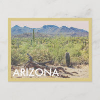 Arizona Wüste Vintage Reise Postkarte