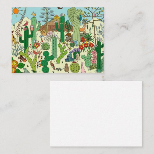 Arizona-Wüste Visitenkarte (Vorne/Hinten)