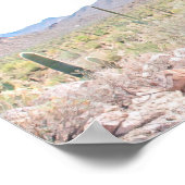 Arizona Wüste Wedding Willkommenszeichen Poster (Ecke)