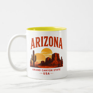 Arizona Wüsten Canyon Escape Zweifarbige Tasse
