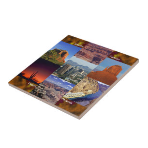 Arizona-Wüsten-Collage Fliese