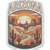 Arizona-Wüsten-Erbe Aufkleber (Vorderseite)