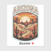 Arizona-Wüsten-Erbe Aufkleber (Blatt)