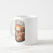 Arizona-Wüsten-Erbe Kaffeetasse (Vorderseite Links)