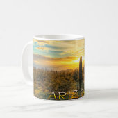Arizona-Wüsten-Sonnenaufgang-Kaffee-Tasse Kaffeetasse (Vorderseite Links)