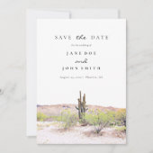 Arizona Wüstenberg Saguaros Save the Date (Vorderseite)