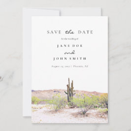 Arizona Wüstenberg Saguaros Save the Date