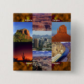 Arizona-WüstenCollage Button (Vorderseite)