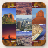 Arizona-WüstenCollage Getränkeuntersetzer (Vorderseite)