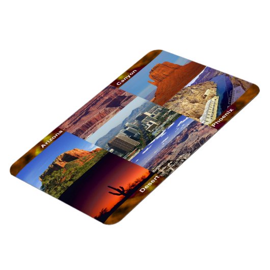 Arizona-WüstenCollage Magnet (Linke Seite)