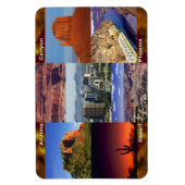 Arizona-WüstenCollage Magnet (Vertikal)