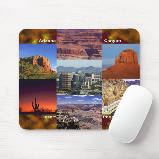 Arizona-WüstenCollage Mousepad (Mit Mouse)