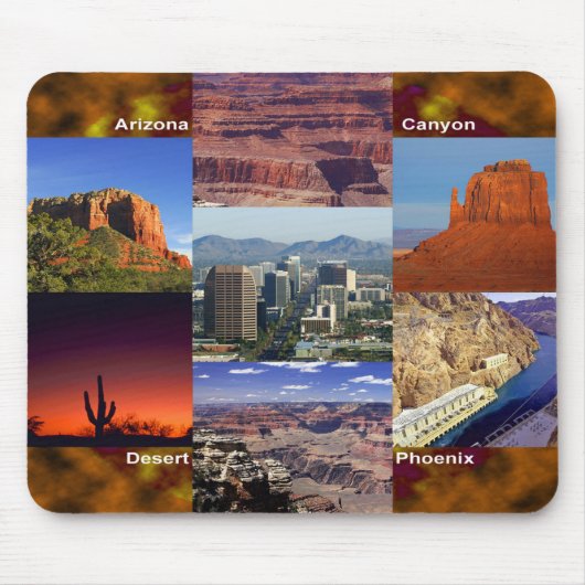 Arizona-WüstenCollage Mousepad (Vorne)