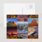 Arizona-WüstenCollage Postkarte (Vorne/Hinten)