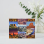 Arizona-WüstenCollage Postkarte (Stehend Vorderseite)