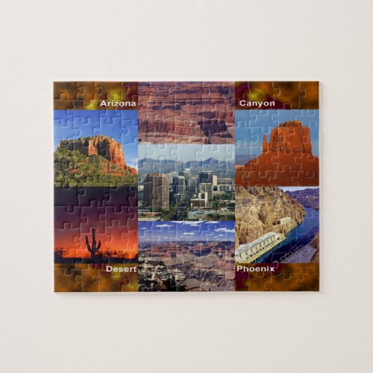 Arizona-WüstenCollage Puzzle (Horizontal)