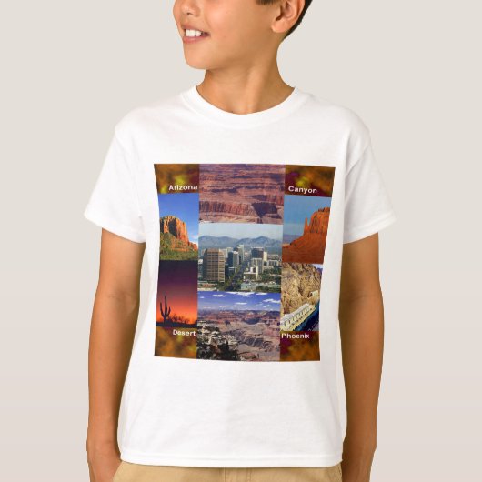 Arizona-WüstenCollage T-Shirt (Vorderseite)