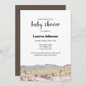 Arizona Wüstendusche Einladung (Vorne/Hinten)