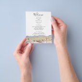 Arizona Wüstenhochzeitprogramm Flyer (Gruppe)