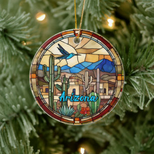 Arizona-Wüstenkaktus Keramik Ornament