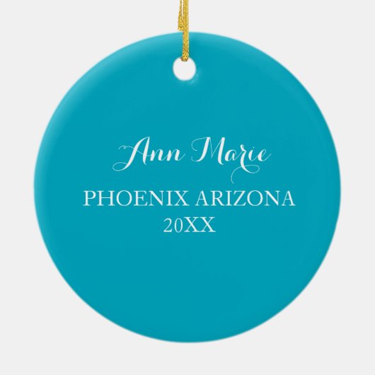 Arizona-Wüstenkaktus Keramik Ornament (Hinten)