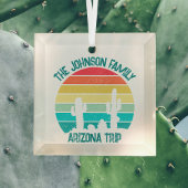 Arizona Wüstenkaktus Personalisiert Ornament Aus Glas