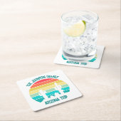 Arizona Wüstenkaktus Personalisiert Rechteckiger Pappuntersetzer (Vor Ort)