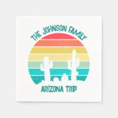 Arizona Wüstenkaktus Personalisiert Serviette (Vorderseite)